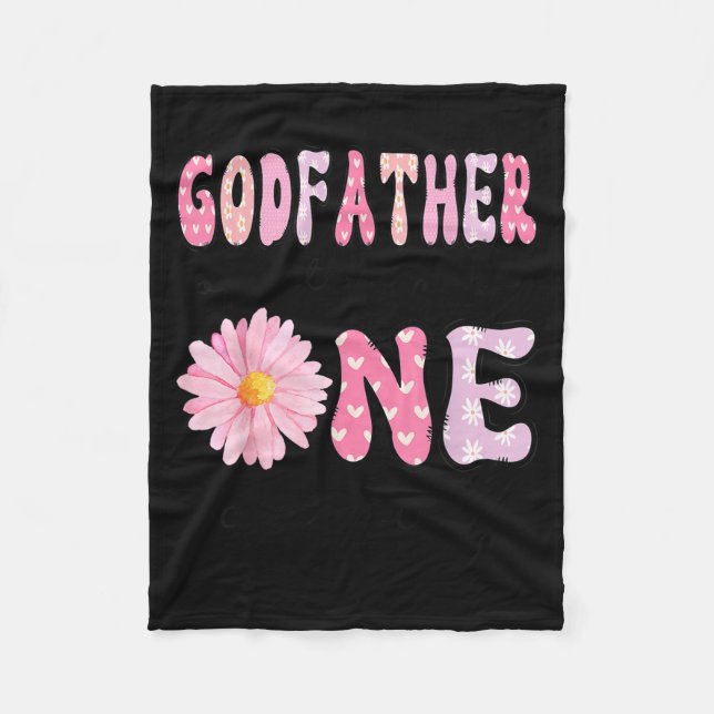 Godfather Of Little Miss Onederful 1st Birthday Nk Fleece Blanket (Front)
