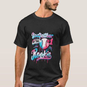 Godfather of Rookie 1st Birthday Baseball Drip Fam T-Shirt