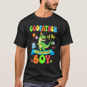 Godfather Of The Birthday Boy TRex Dinosaur Birthd T-Shirt