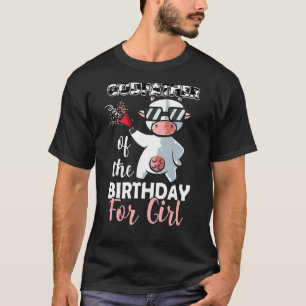 Godfather Of The Birthday Girl Family Cow First B T-Shirt