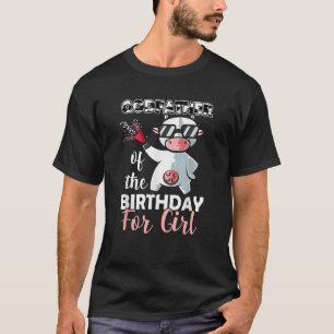 Godfather Of The Birthday Girl Family Cow Lover Fi T-Shirt