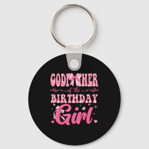 Godfather Of The Birthday Girl Family Nk Coquette Key Ring