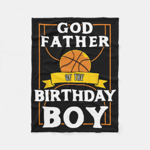 Godfather Of The Birthday Ller Sketll Bday Party  Fleece Blanket