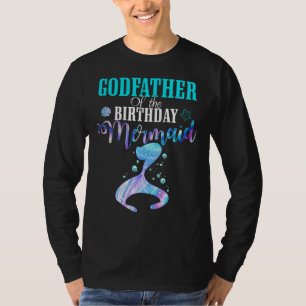 Godfather of The Birthday Mermaid Matching Family T-Shirt