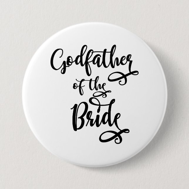 Godfather of the Bride 7.5 Cm Round Badge (Front)