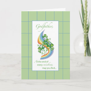 Godfather Religious St. Patrick’s Day Rainbow Card