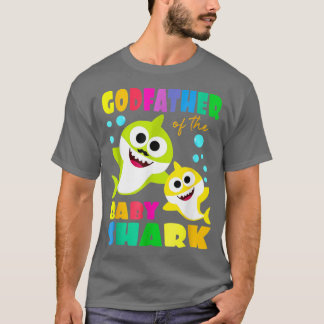 Godfather Shark Birthday Godfather Shark Family Mo T-Shirt