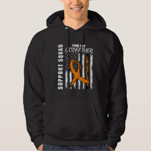 Godfather Support Squad Leukemia Awareness USA Fla Hoodie
