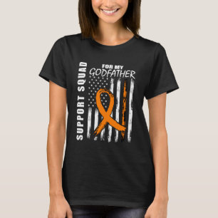 Godfather Support Squad Leukemia Awareness USA Fla T-Shirt