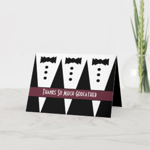GODFATHER Wedding Thank You Card