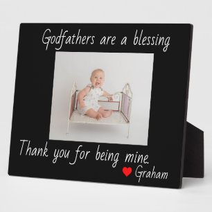 Godfathers baptised plaque