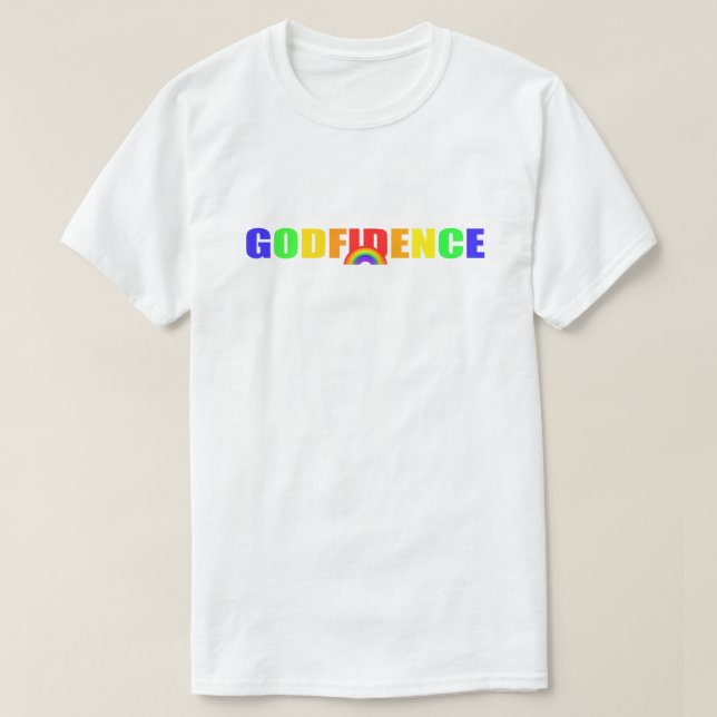 Godfidence Rainbow T-Shirt (Design Front)