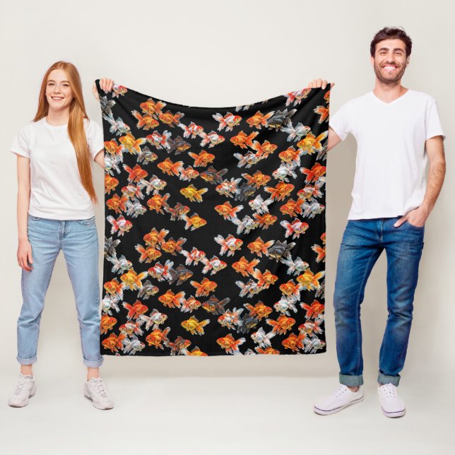 Godfish Parade Fleece Blanket (In Situ)