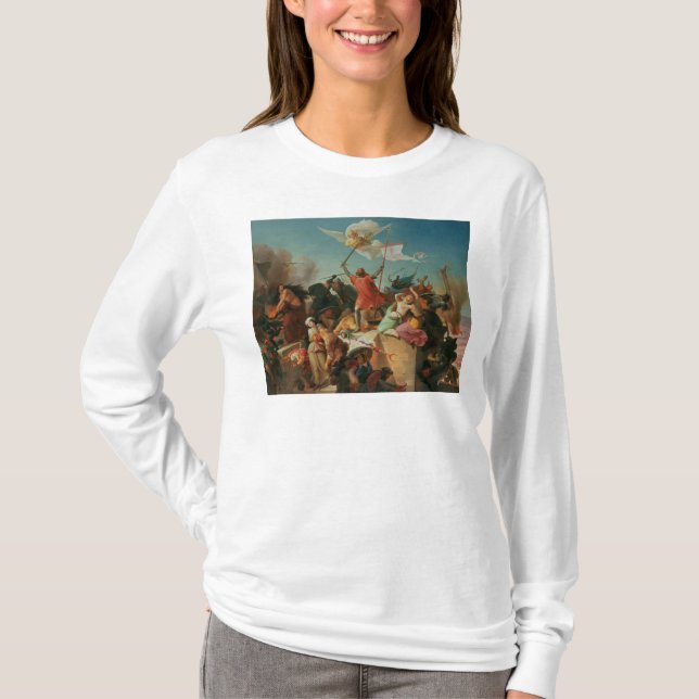 Godfrey de Bouillon, French Crusader T-Shirt (Front)