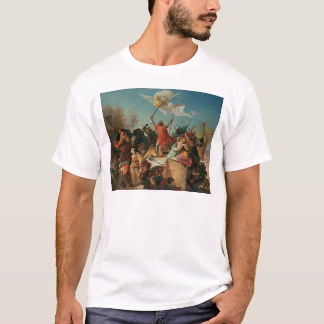 Godfrey de Bouillon, French Crusader T-Shirt (Front)