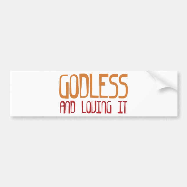 Godless Bumper Sticker (Front)