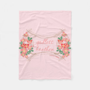 Godless Heathen Fleece Floral Blanket