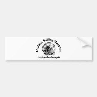 GODLESS KILLING MACHINE BUMPER STICKER