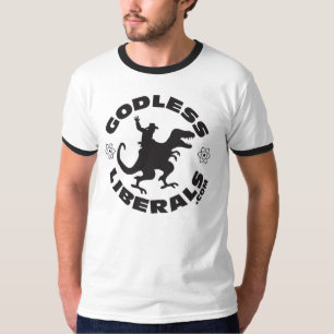 Godless Liberal Official Logo Men's Ringer Shirt