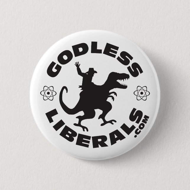 Godless Liberals Official Logo Button (Front)