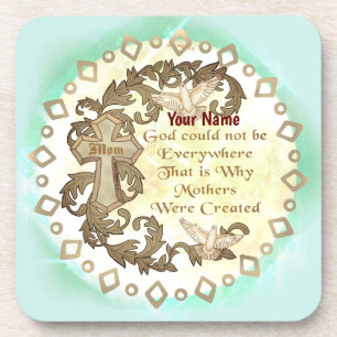 Godly Christian Mum Coaster