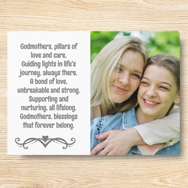 Godmother and Godchild Custom Plaque with Easel (Creator Uploaded)