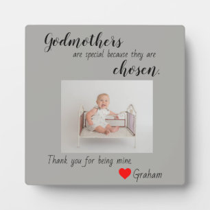 Godmother baptised plaque