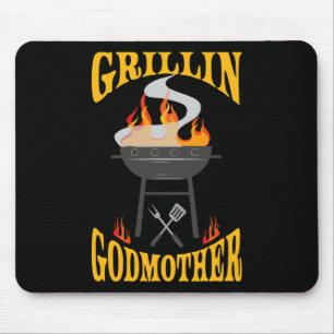 Godmother Bbq Grill Smoker And Barbecue Chef Mouse Pad