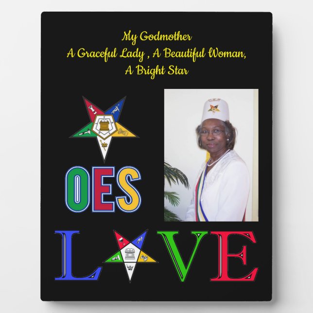 Godmother Eastern Star Photo plaque (Front)