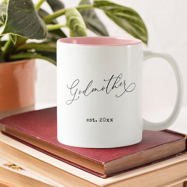 Godmother Established Date Two-Tone Coffee Mug (Creator Uploaded)