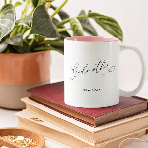 Godmother Established Date Two-Tone Coffee Mug