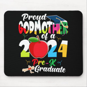 Godmother Of 2024 Pre-k Graduate Mothers Day Grad Mouse Pad