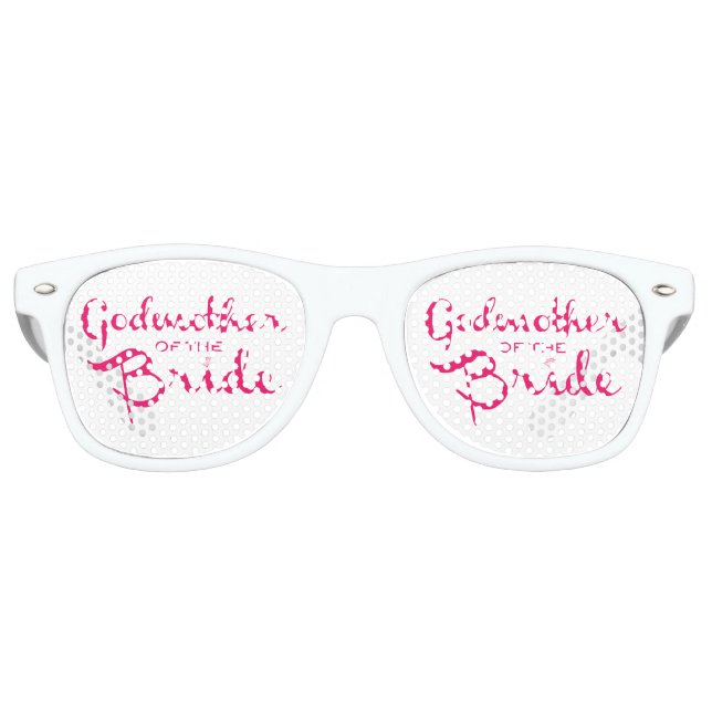 Godmother of Bride Pink Retro Sunglasses (Front)