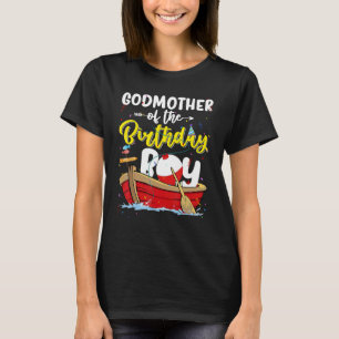 Godmother Of The Birthday Boy Fishing Fisherman Fa T-Shirt