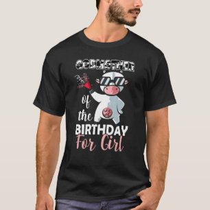 Godmother Of The Birthday Girl Family Cow Lover Fi T-Shirt