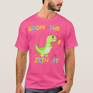 Godmother Of The Birthday Girl Shirt Dinosaur T-Re