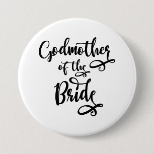 Godmother of the Bride 7.5 Cm Round Badge