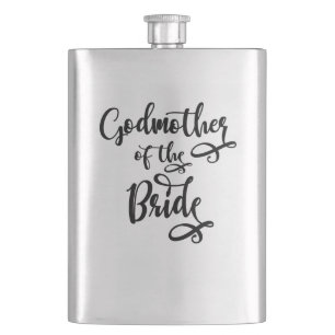 Godmother of the Bride Hip Flask