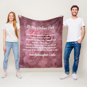 Godmother Personalise Fleece Blanket