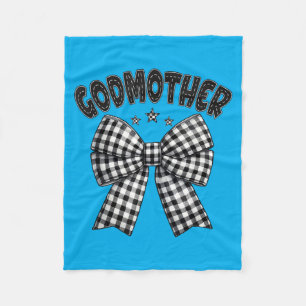 Godmother Pit Crew Family Racing Birthday Race Car Fleece Blanket