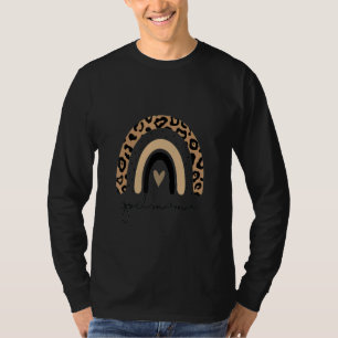 Godmother Rainbow Leopard Lover Proud new Godmothe T-Shirt