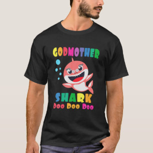 Godmother Shark Gift Cute Baby Shark Family Matchi T-Shirt