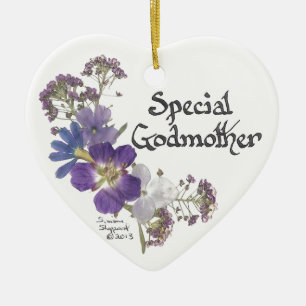 Godmother tribute ceramic tree decoration