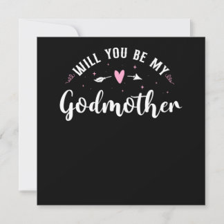 Godmother Will You Be My Godmother Invitation