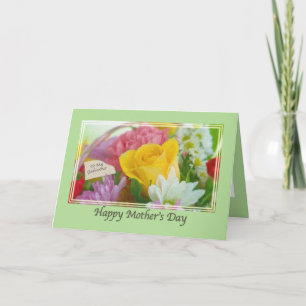 Godmother's Mothers Day Card with Flowers