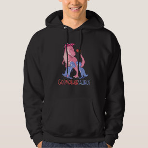 Godmothersaurus Rex Dinosaur Godmother Saurus Fami Hoodie