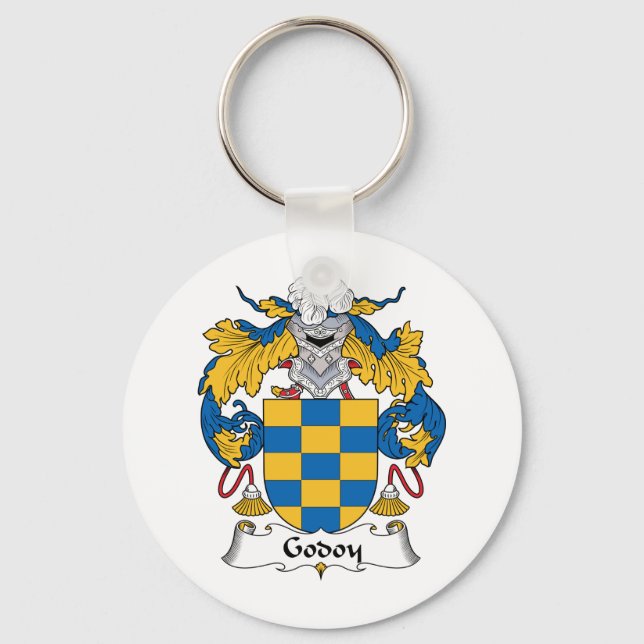 Godoy Family Crest Key Ring (Front)
