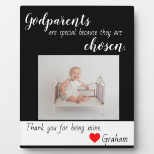 Godparents baptised plaque