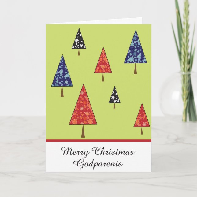Godparents christmas greeting card (Front)