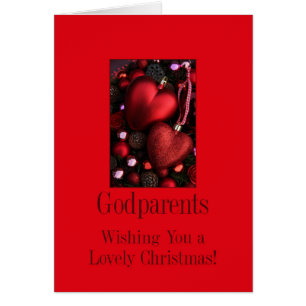 Godparents Merry Christmas card